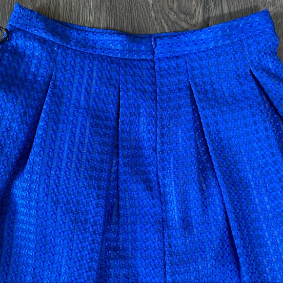 NWT Mario Serrani blue pleated skirt - Picture 5 of 5